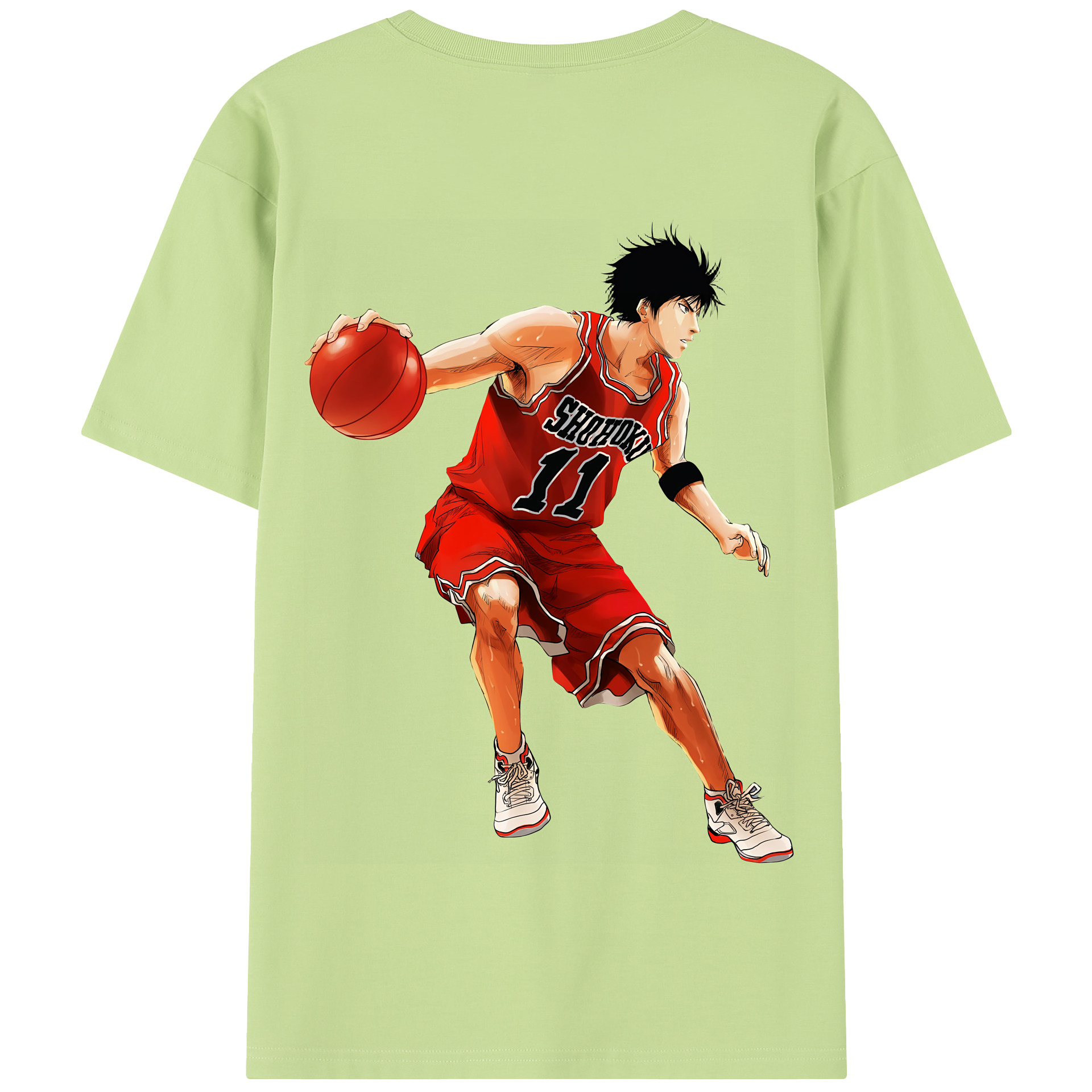 SLAM DUNK／スラムダンク 綿100％半袖Tシャツ（背面プリント）